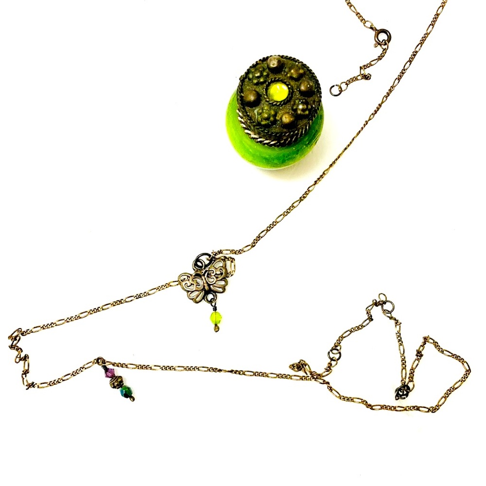 Vintage Sterling Silver Butterfly Belly Chain